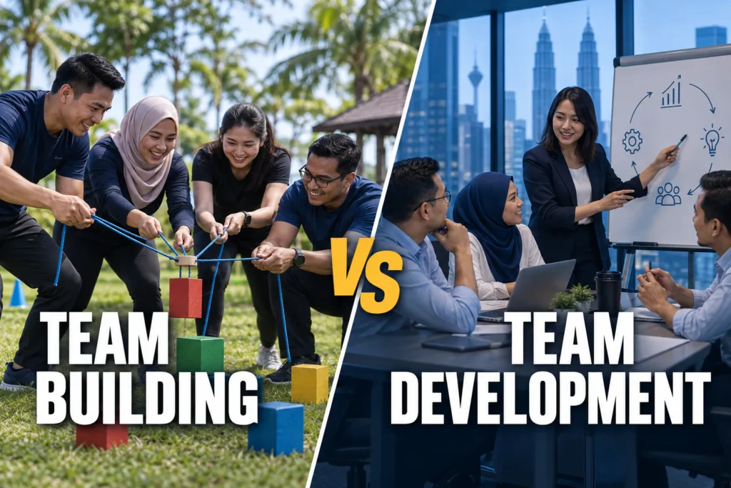 team building vs team development