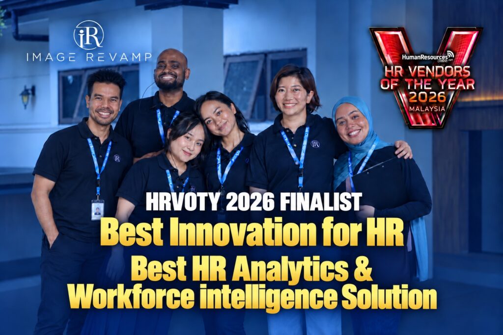 Image Revamp team with HRVOTY 2026 finalist text for Best Innovation for HR and Best HR Analytics & Workforce intelligence Solution